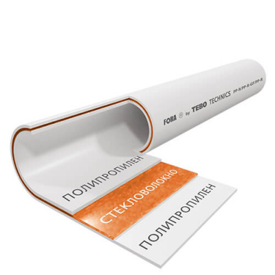 Труба FORA PP-R 25 SDR6 (стекло.)