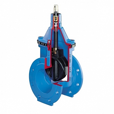 Задвижка Hawle 4000 E2 короткая PN 10 DN 200