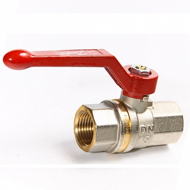 Кран шаровой латунь BVR Ду 100 (4 ) ВР/ВР полный проход рычаг Danfoss 065B8215