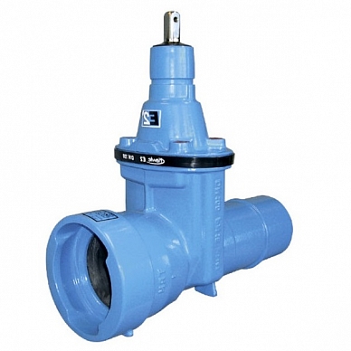 Задвижка Hawle 4027 E2 раструбная стандарта VRS PN 16 DN 100/118