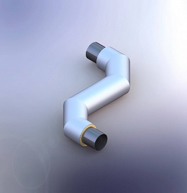 Z-образный элемент трубопровода ст. 1020х10,0-1-ППУ-ОЦ