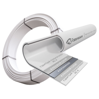 Труба металлопластиковая ALTSTREAM PE-X/AL/PE-X 16x2.0 (бухта 100 м)
