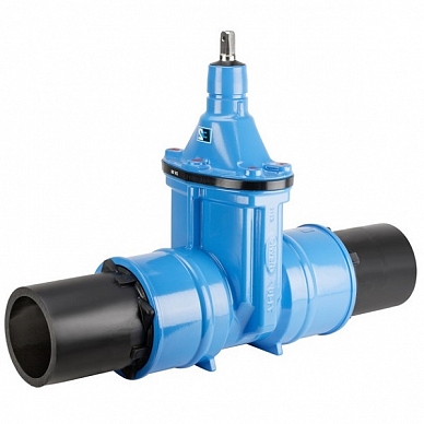 Задвижка Hawle 4500 E2 клиновая раструбная PN 16 DN 100/118
