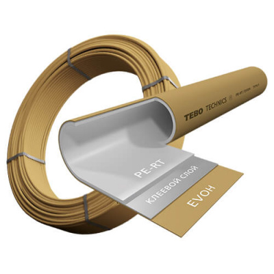 Труба TEBO PE-RT/EVOH 20x2.0 (буxта 100 м) Gold