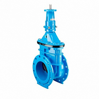 Задвижка Hawle 4010 ELE2 короткая с переходником для э/привода PN 25