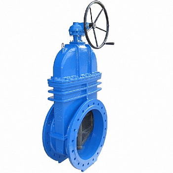 Задвижка с обрезиненным клином Ру16 высокопрочный чугун (F4), под электропривод/с редуктором FAF 6000D