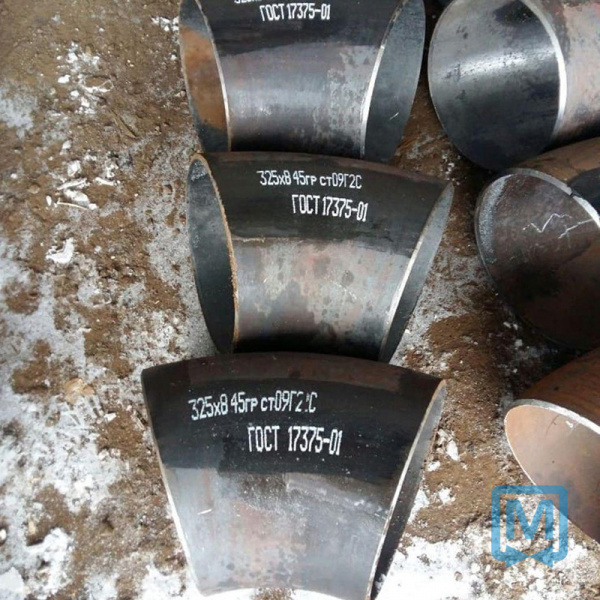Отвод 1020х10 стальной 45 градусов ГОСТ 17375